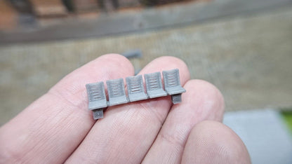 4 Stück Bahnsteigsitze für Bahnhof Bahnsteig Haltestellen Sitze Sitzbank