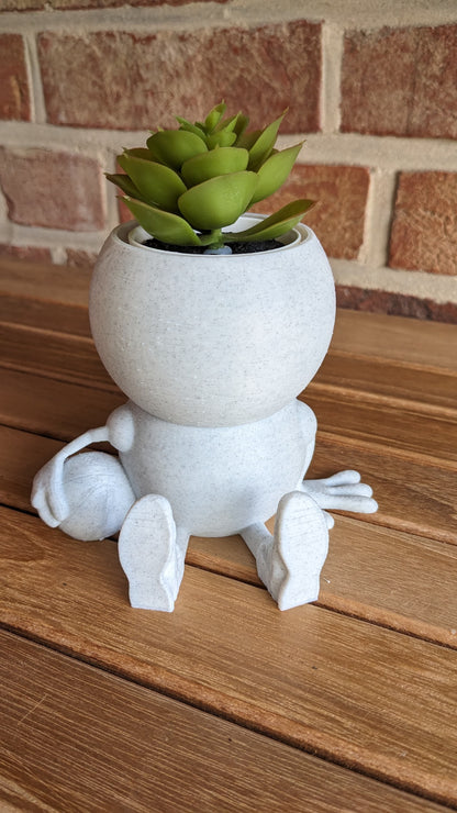 Harry Plant "Michael Airplant" lustiger Blumentopf mit Basketball