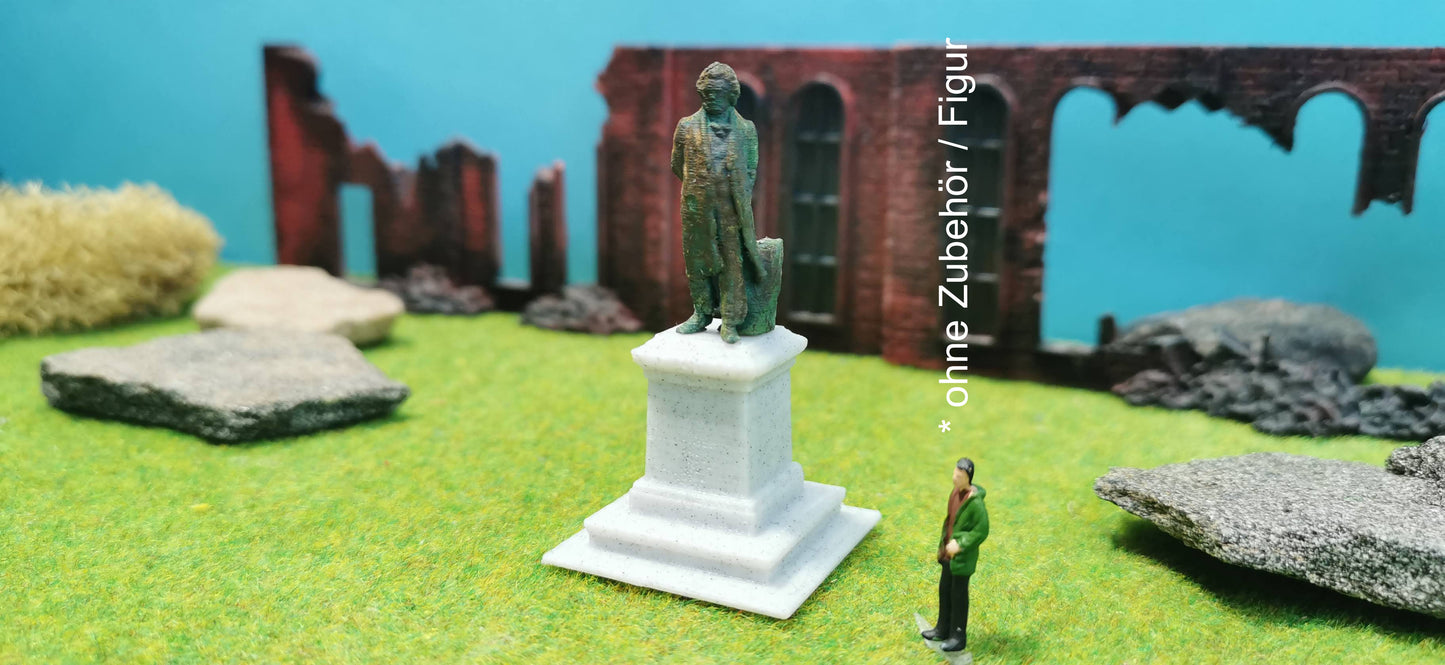 "Beethoven" Denkmal Bronze Kupfer Statue - passt zu diversen Maßstäben