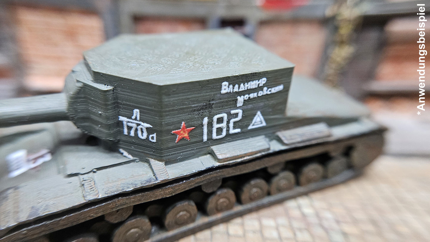 RU WW2 Decals Russland Aufkleber für Panzer Fahrzeuge etc. 1/100 1/87 1/72 1/64