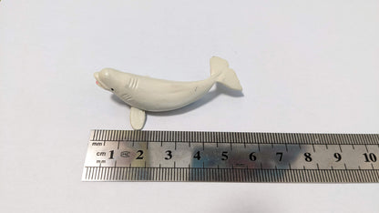 Belugwal Beluga Wal Tier für Zoo Diorama 1:87 (Spur H0) - bemalt
