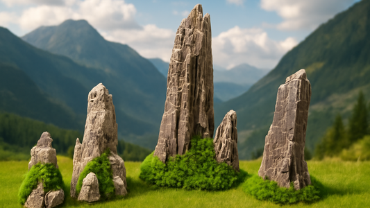 4x Gebirge Berge Set für Spur N & Z – fertig bemalt