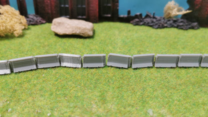 10 Stück Barrieren / Straßensperren im Beton Look