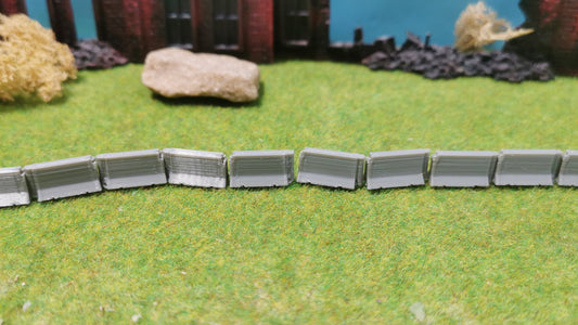 10 Stück Barrieren / Straßensperren im Beton Look