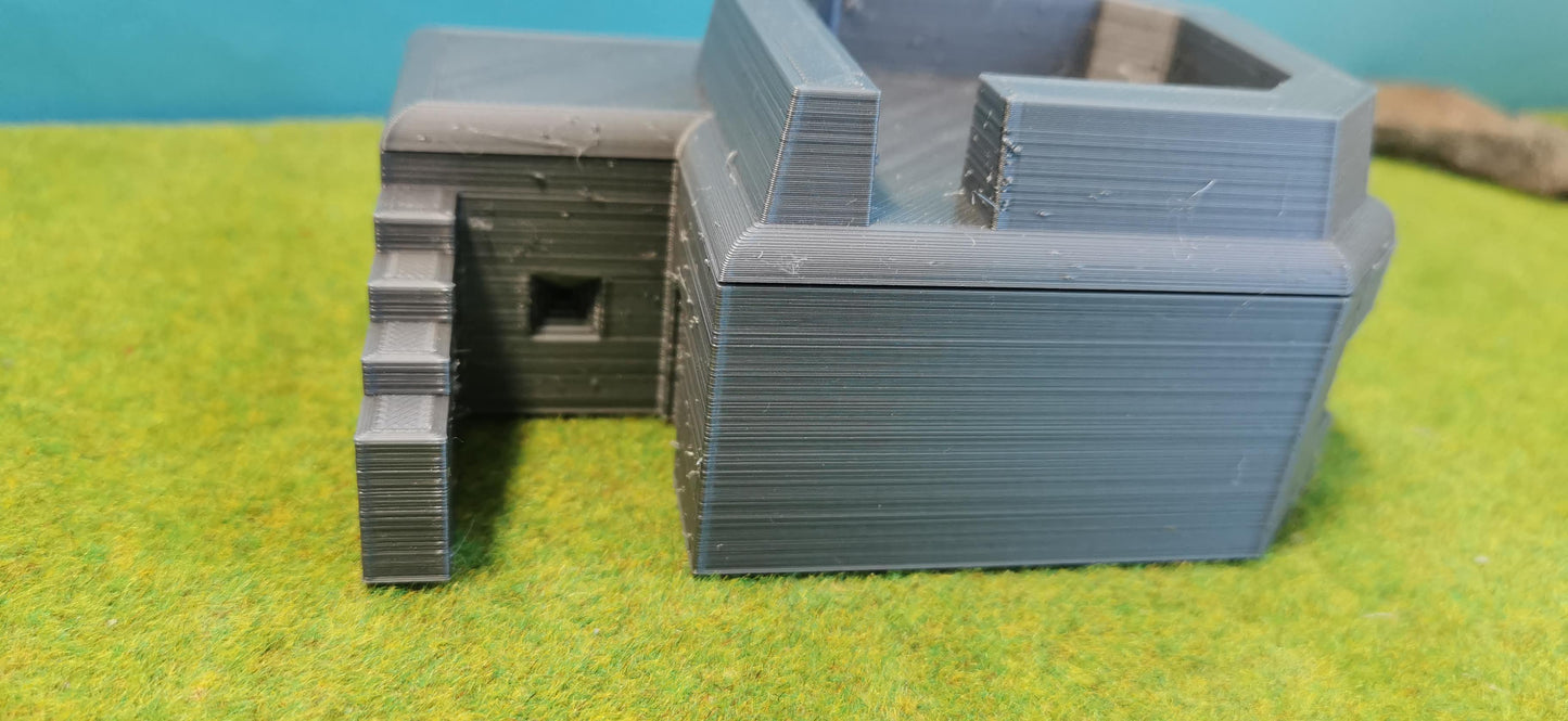 Deutscher Bunker Normandie 2. Weltkrieg Diorama WW2 Modell