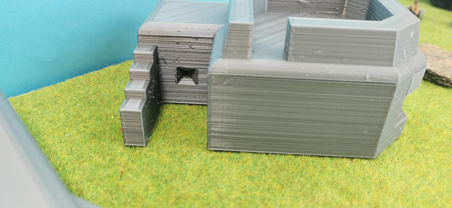 Deutscher Bunker Normandie 2. Weltkrieg Diorama WW2 Modell