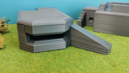 Deutscher Bunker Normandie 2. Weltkrieg Diorama WW2 Modell (D)