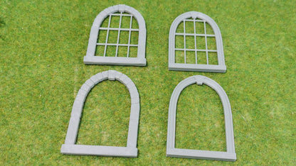 4x Altbau Fenster "Burg" für Kirche, Villa, Schloss, Fabrik