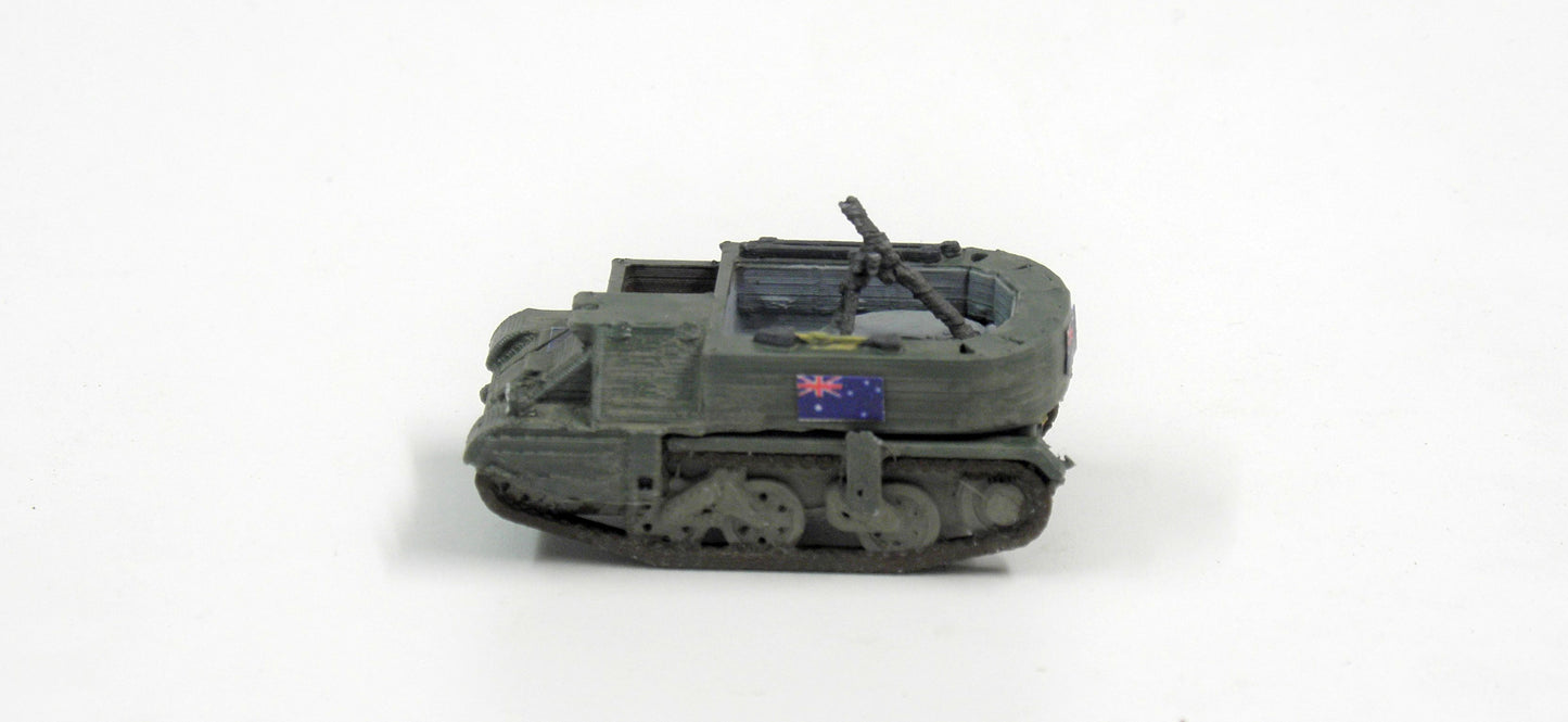 Australischer Universal Carrier mit Mörser