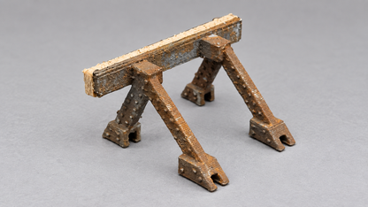 Prellbock Gleisabschluss H0 und Spur 0 (1:45) Schienen mit Holzpuffer optional rostlook