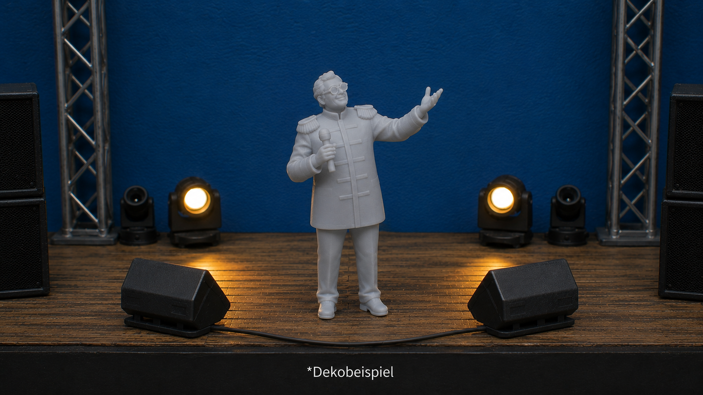 Schlager Sänger Frontsönger Figur Musiker für Bühne, Stadtfest, Konzert