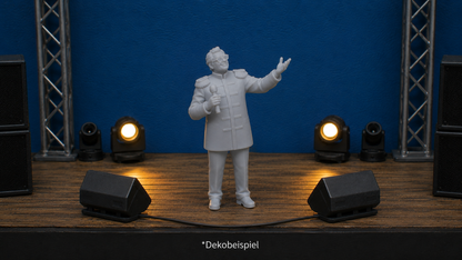 Schlager Sänger Frontsönger Figur Musiker für Bühne, Stadtfest, Konzert