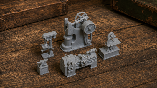 Werkzeugmaschinen Set Werkstatt Maschinen Fabrik Industrie Werkzeug