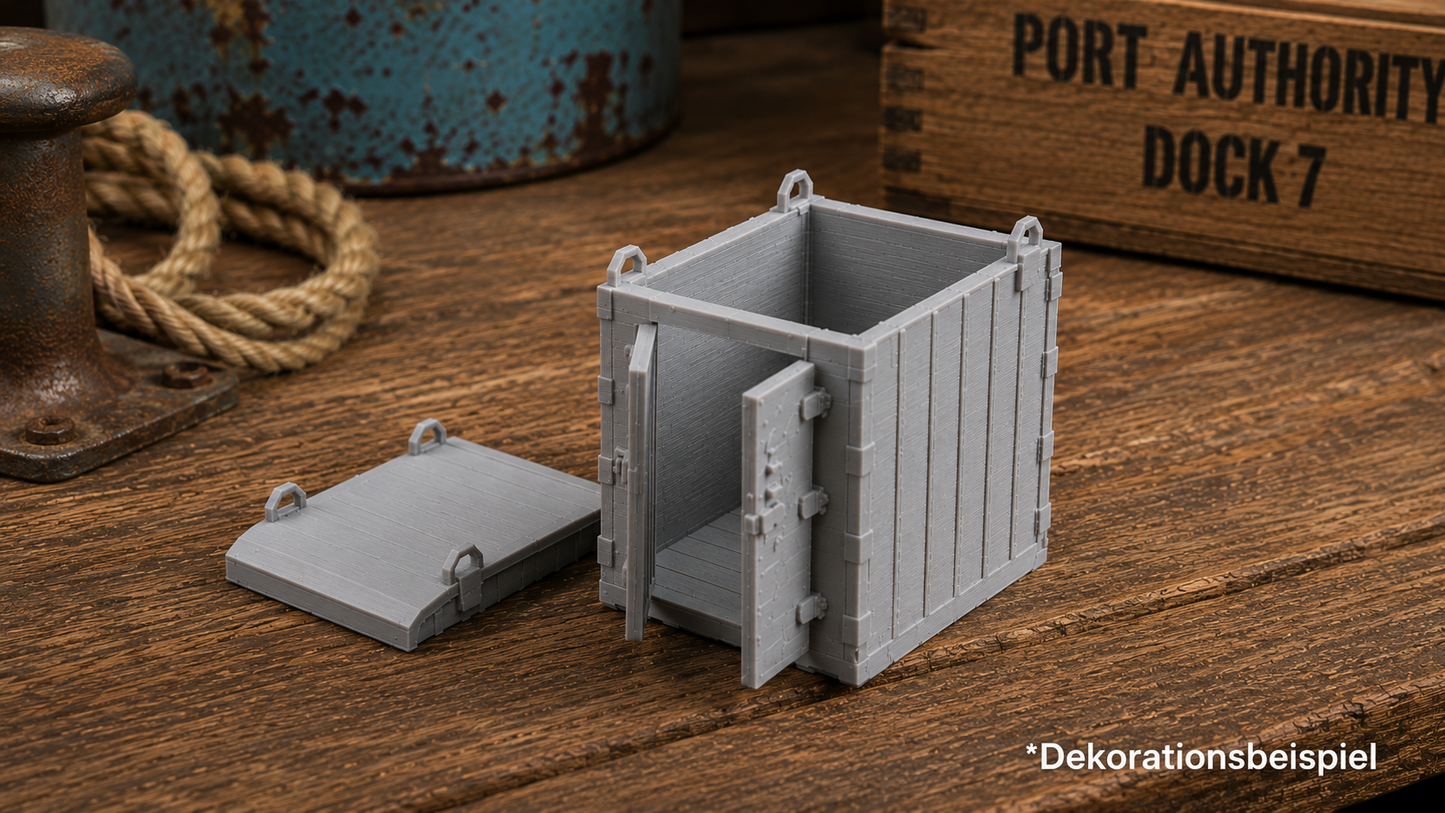 LCL Container (DD1) Eisenbahn Container 1930 offen oder geschlossene Variante
