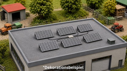 5x PV Solarmodule auf Ständer für Flachdach Photovoltaik Bausatz Solar
