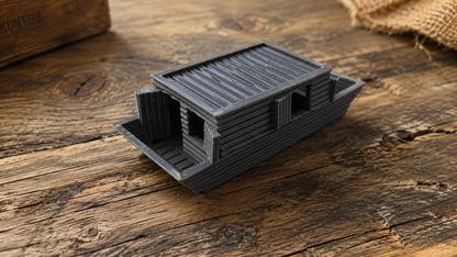 Hausboot Ponton Boot für Wasser Diorama