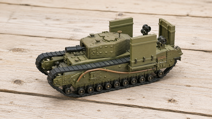 Churchill Mk III "Petard" Mörser und Deep Wading Ausrüstung