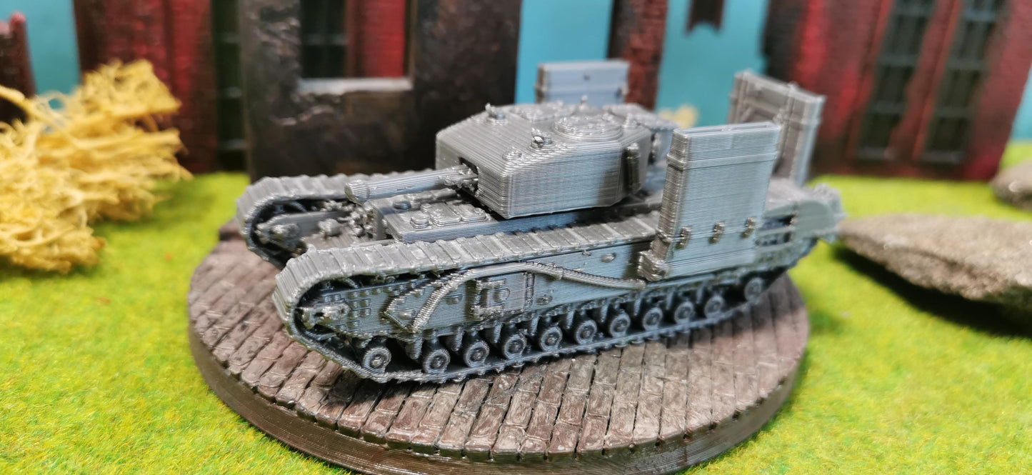 Churchill IV "Wading" mit kurzer 6 Pfünder Kanone