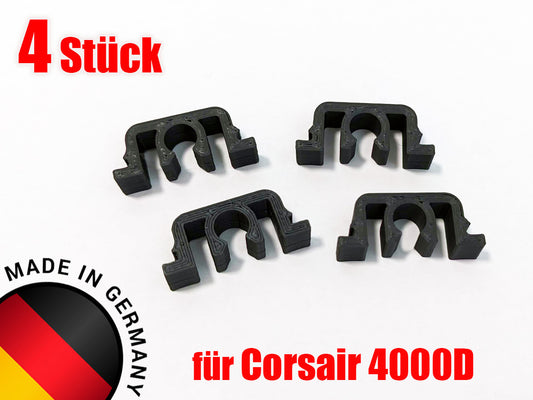 4x Halteclip Halterung Clip passend für Corsair 4000D Frontblende