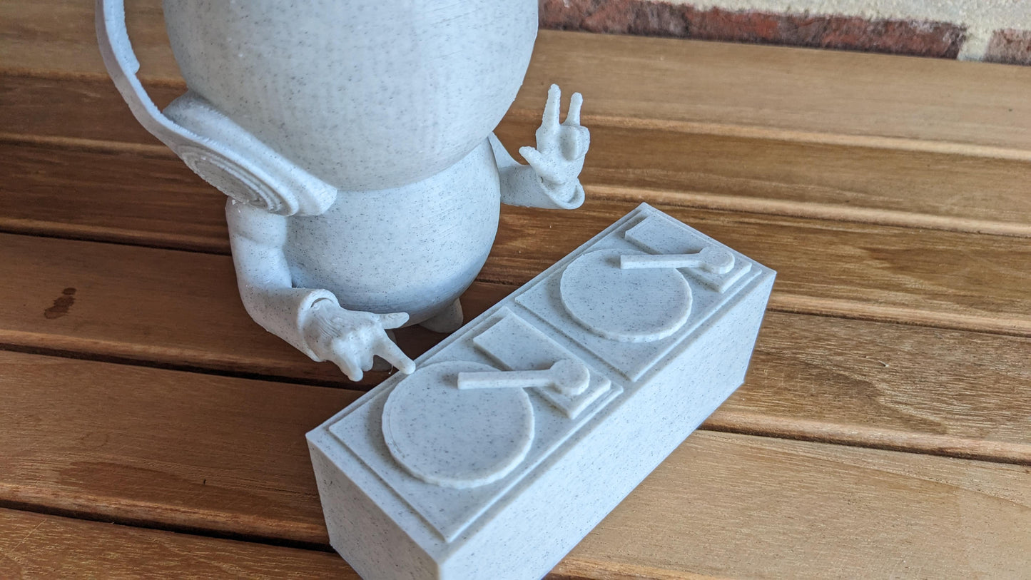 Harry Plant "DJ-Plant" lustiger Blumentopf als Discjockey