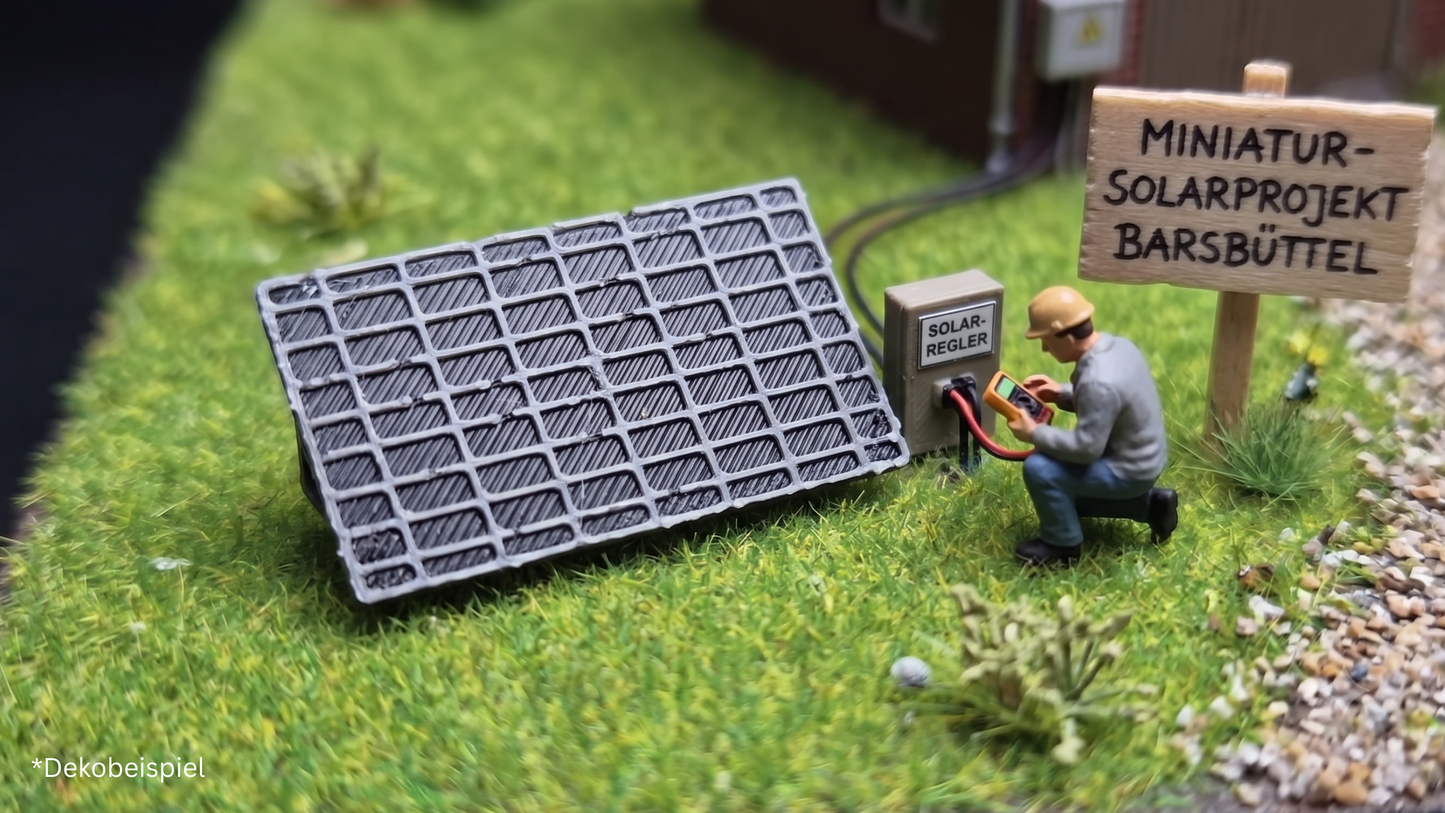 5x PV Solarmodule auf Ständer für Flachdach Photovoltaik Bausatz Solar