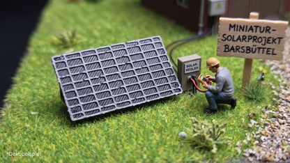 5x PV Solarmodule auf Ständer für Flachdach Photovoltaik Bausatz Solar