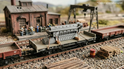 Dieselmotor / Schiffsdiesel als Ladegut (wahlweise im Rostlook)