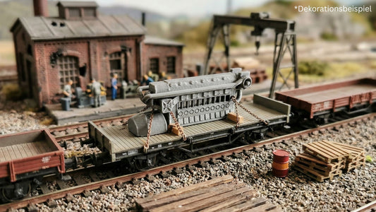 Dieselmotor / Schiffsdiesel als Ladegut (wahlweise im Rostlook)