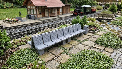 Parkbank Sitzbank Bänke Bahnhofssitze Bahnsteigsitze