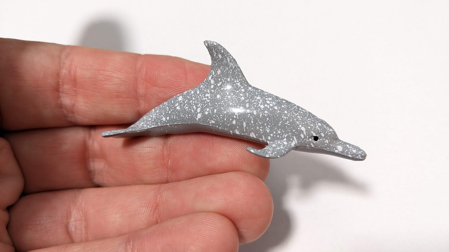 Delphin Delfin Wasser Modell Tier Figur 1:35 / 1:32 (Spur) - bemalt