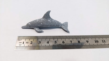 Delphin Delfin Wasser Modell Tier Figur 1:35 / 1:32 (Spur) - bemalt