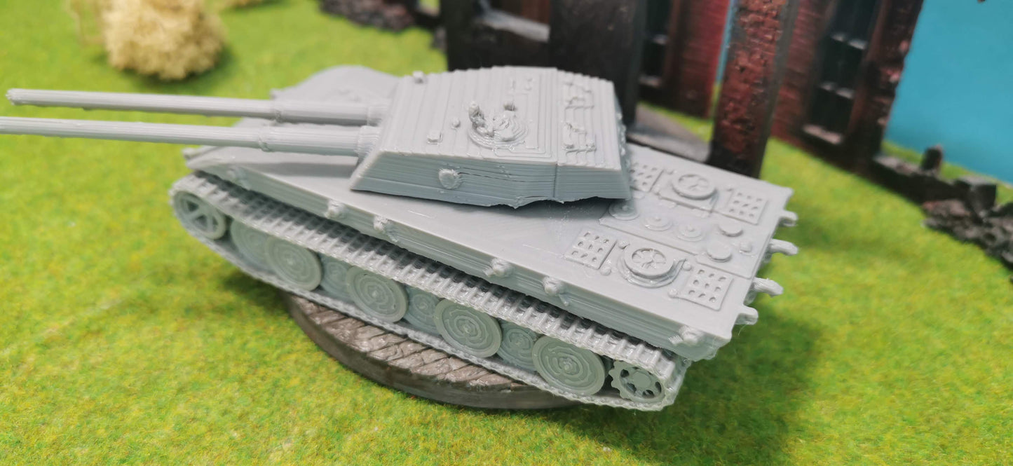 E-100 Ausf. G mit 10.5cm Zwilling Prototyp Panzerkampfwagen