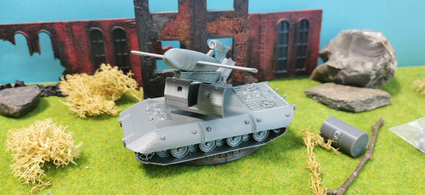 Panzerkampfwagen E-100 mit "V1" Rakete