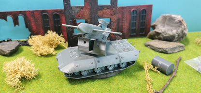Panzerkampfwagen E-100 mit "V1" Rakete