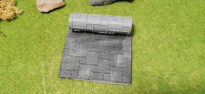 Strukturwalze Walze Roller "Eckiges Kopfsteinpflaster" Modellbau