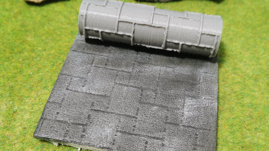 Strukturwalze Walze Roller "Eckiges Kopfsteinpflaster" Modellbau