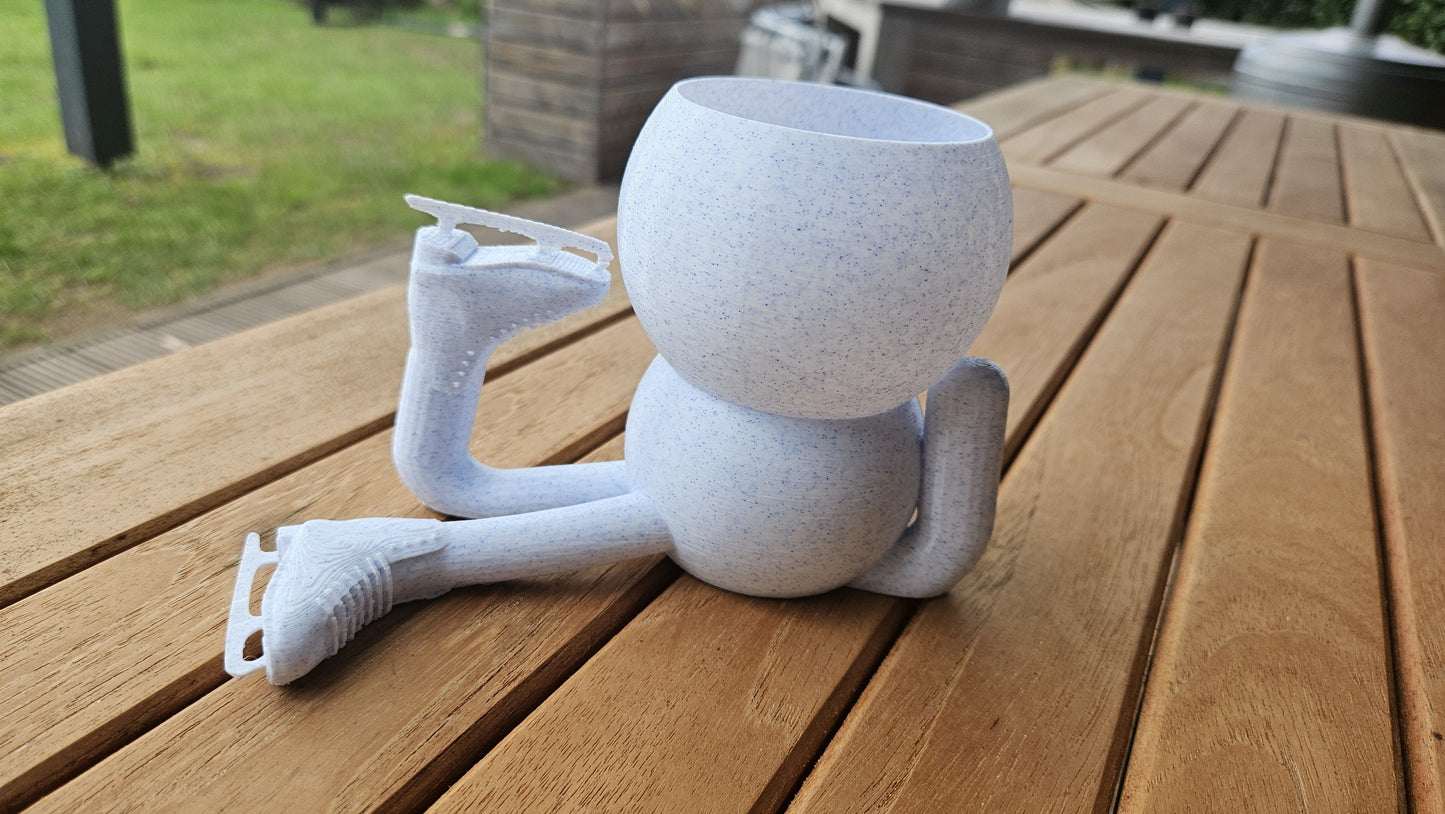 Harry Plant Eiskunstläuferin" lustiger Blumentopf beim Eislaufen