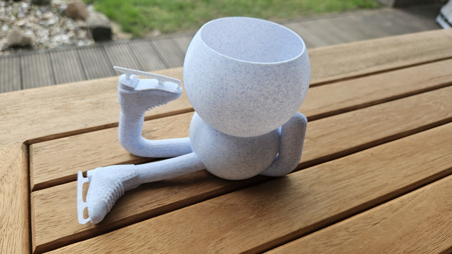 Harry Plant Eiskunstläuferin" lustiger Blumentopf beim Eislaufen