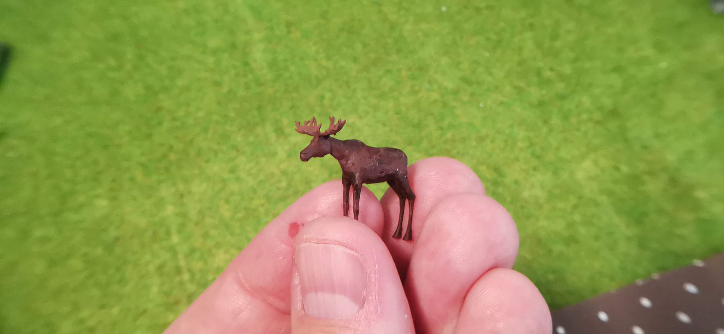 Skandinavischer Elch aus Resin 1:87 (H0) - bemalt oder unbemalt