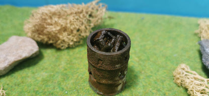 Glühendes Fass / Tonne / Feuertonne mit LED Brandflackern