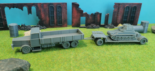 Faun L900 LKW inkl. Sd.Ah. 115 Tiefladeanhänger