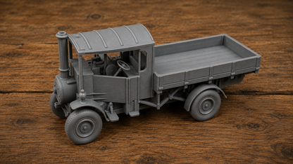 Foden Type C mit Pritsche – historischer britischer Dampflastwagen