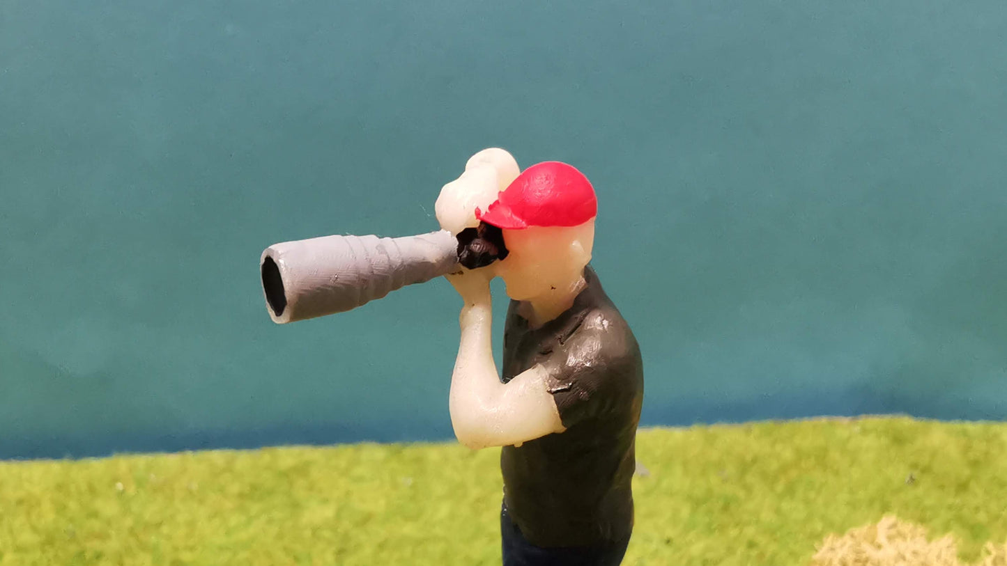 Sportfotograf Fotografen Figur aus Resin - wahlweise bemalt