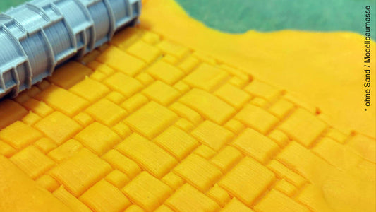 Strukturroller "Französisches Pflaster" Strukturwalze Modellbau