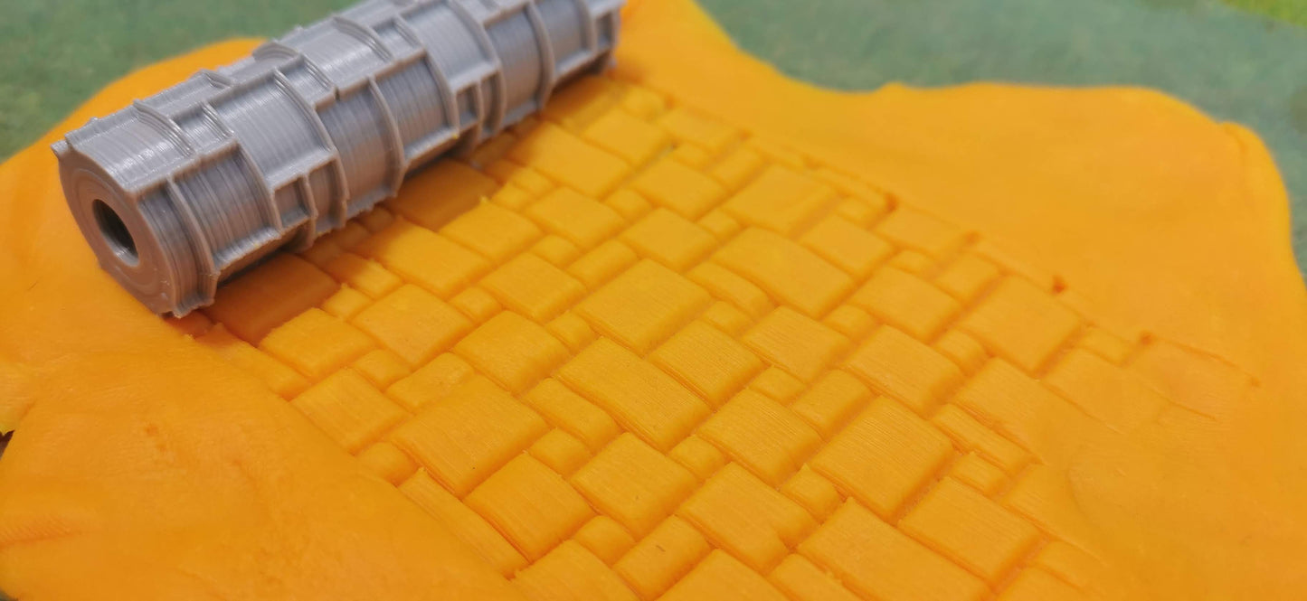 Strukturroller "Französisches Pflaster" Strukturwalze Modellbau