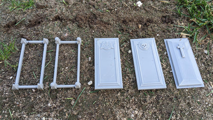 Friedhofs-Set mit Grabsteinen, Kreuzen, Gräbern oder Komplett-Set