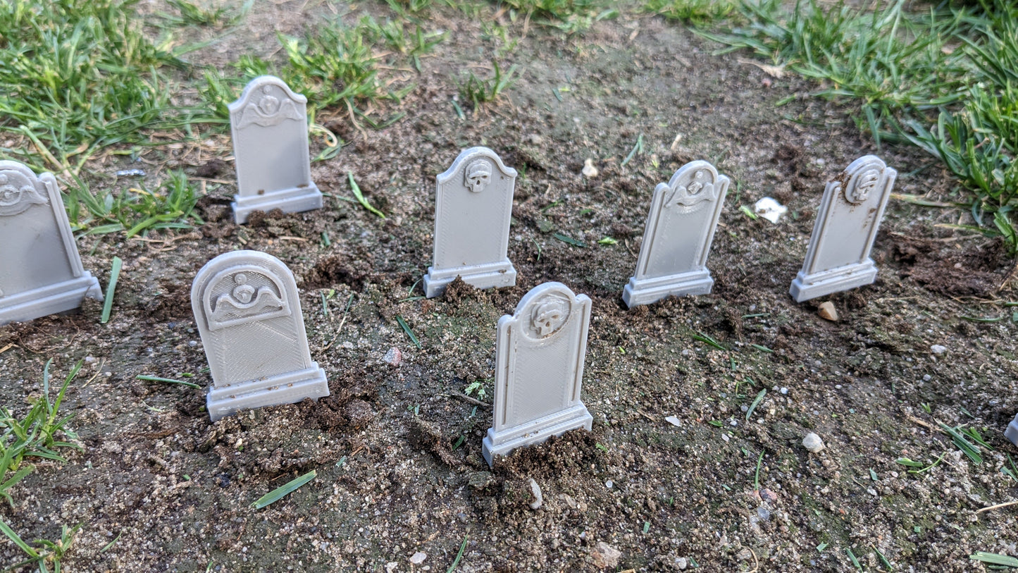 Friedhofs-Set mit Grabsteinen, Kreuzen, Gräbern oder Komplett-Set