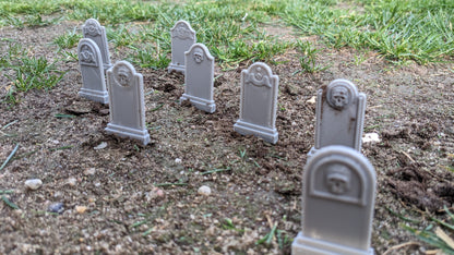 Friedhofs-Set mit Grabsteinen, Kreuzen, Gräbern oder Komplett-Set
