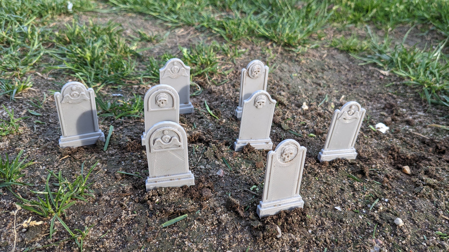 Friedhofs-Set mit Grabsteinen, Kreuzen, Gräbern oder Komplett-Set