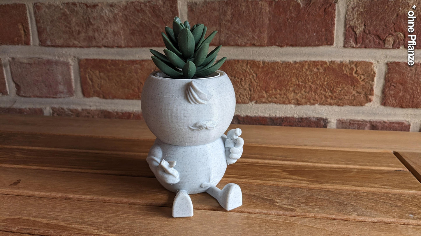 Harry Plant "Hairplant" lustiger Blumentopf als Friseur